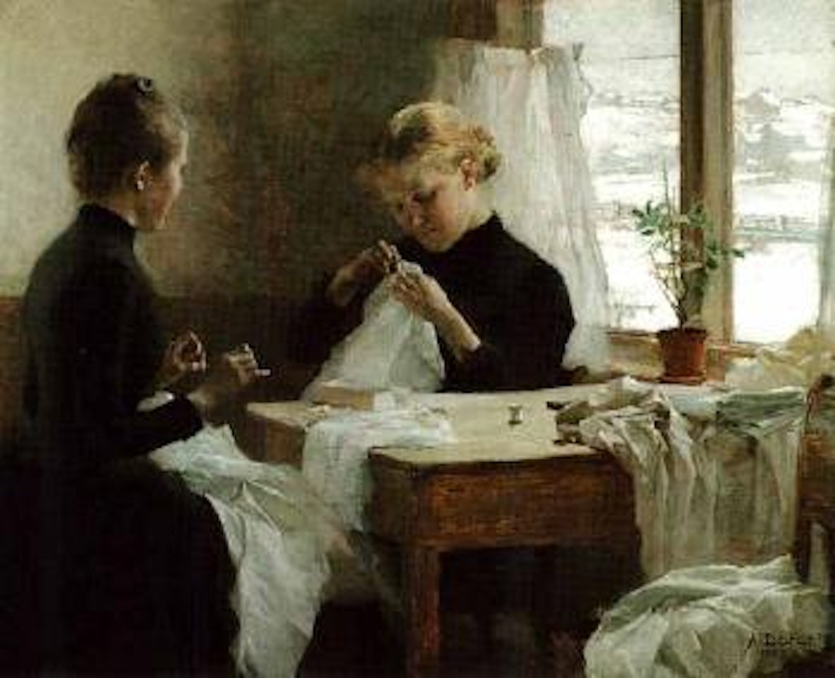 The seamstresses by Albert Edelfelt