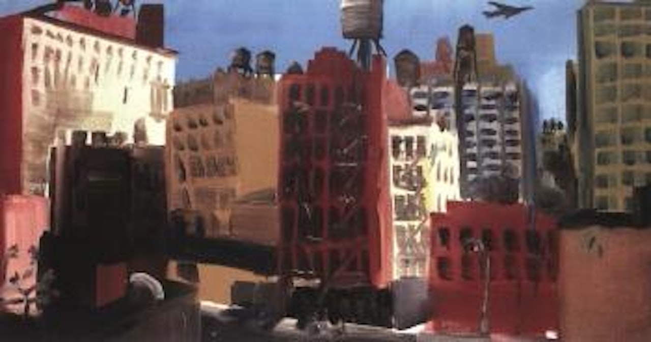 View of Greenwich Street by Rainer Fetting
