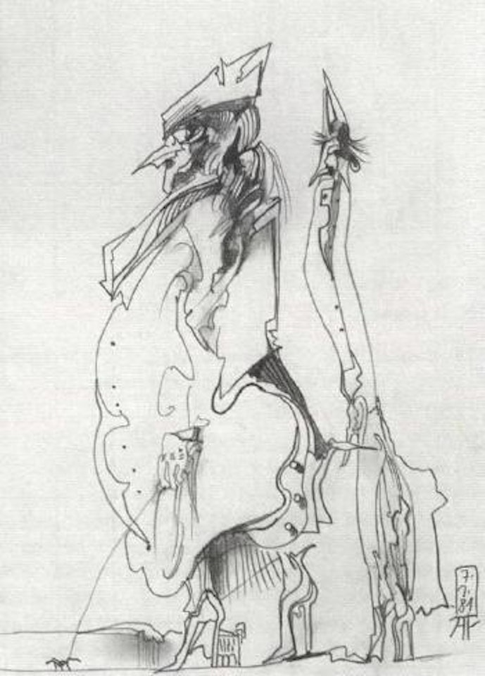 Two figures by Horst Janssen