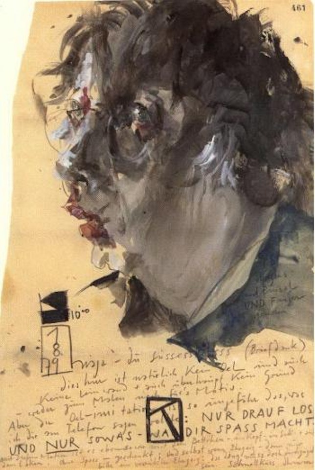 Self-portrait by Horst Janssen