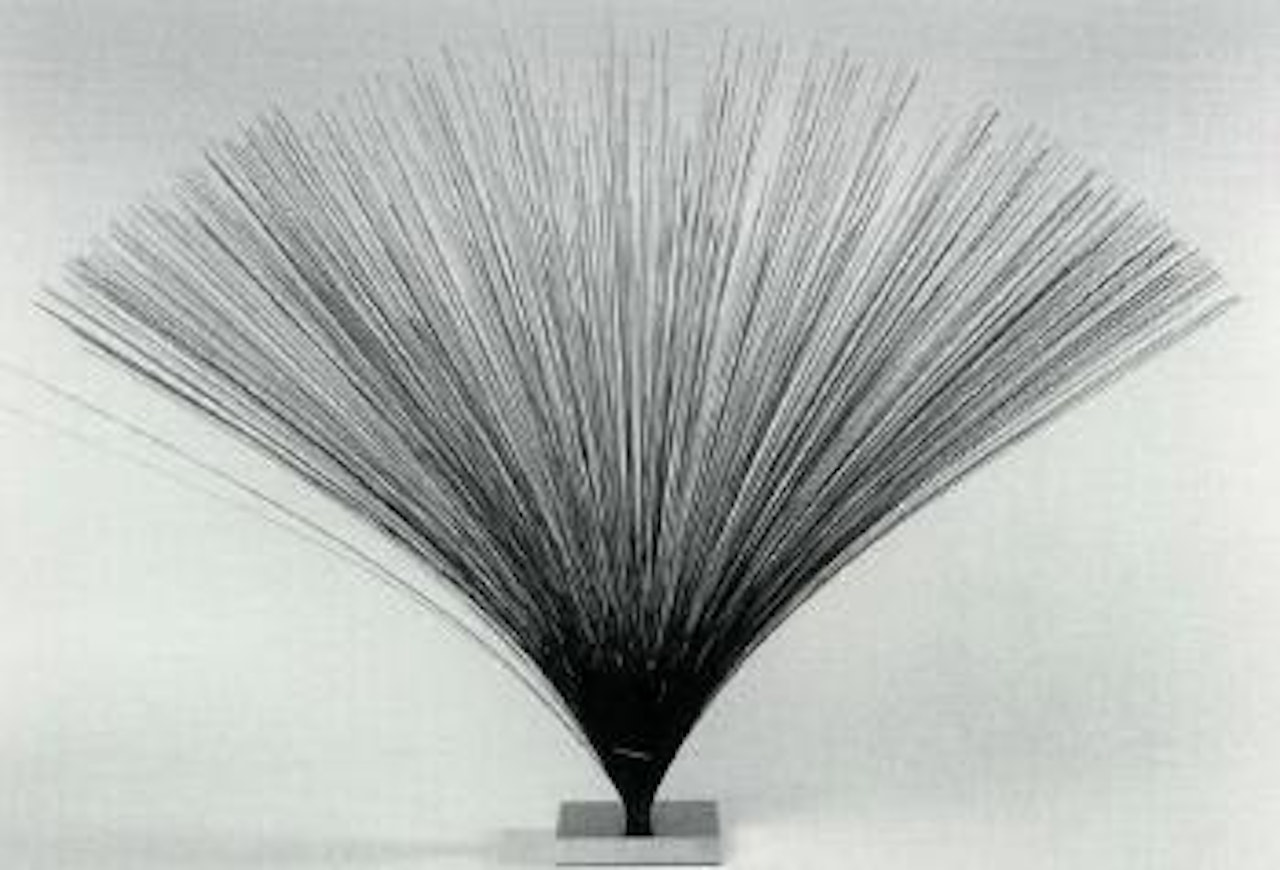 Untitled steel object, bush by Harry Bertoia