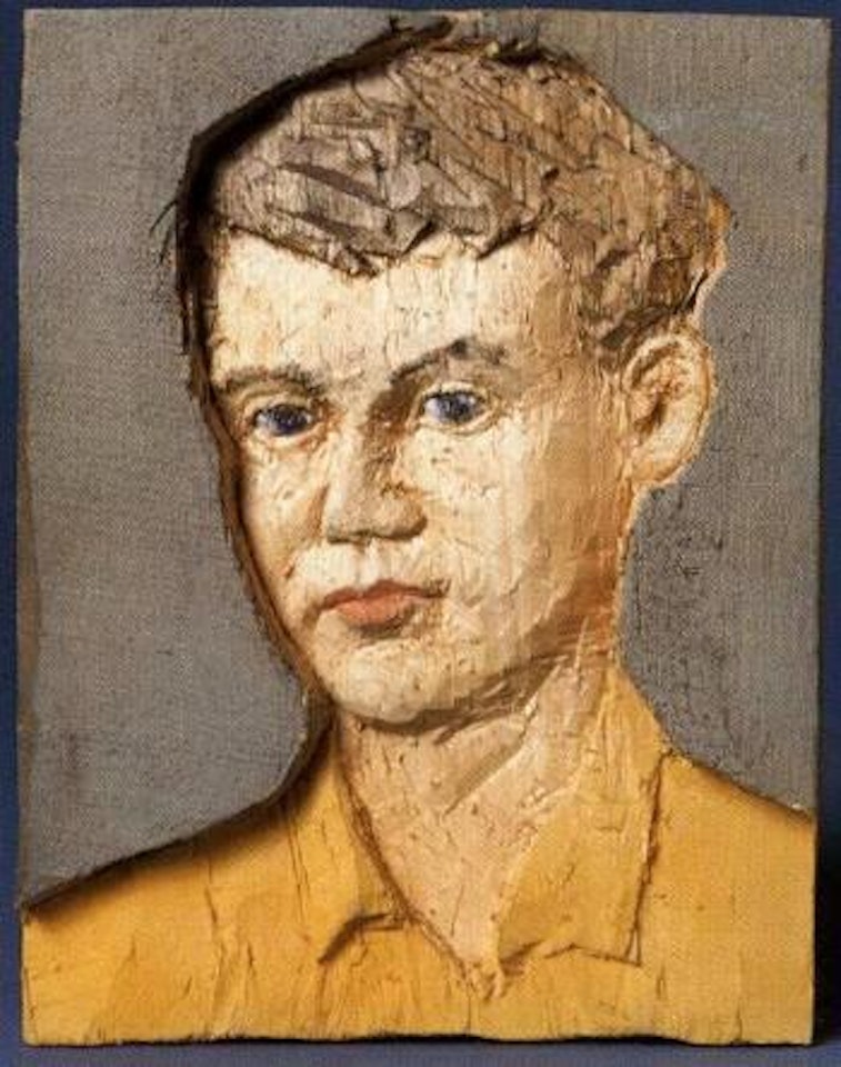 Portrait of of man by Stephan Balkenhol