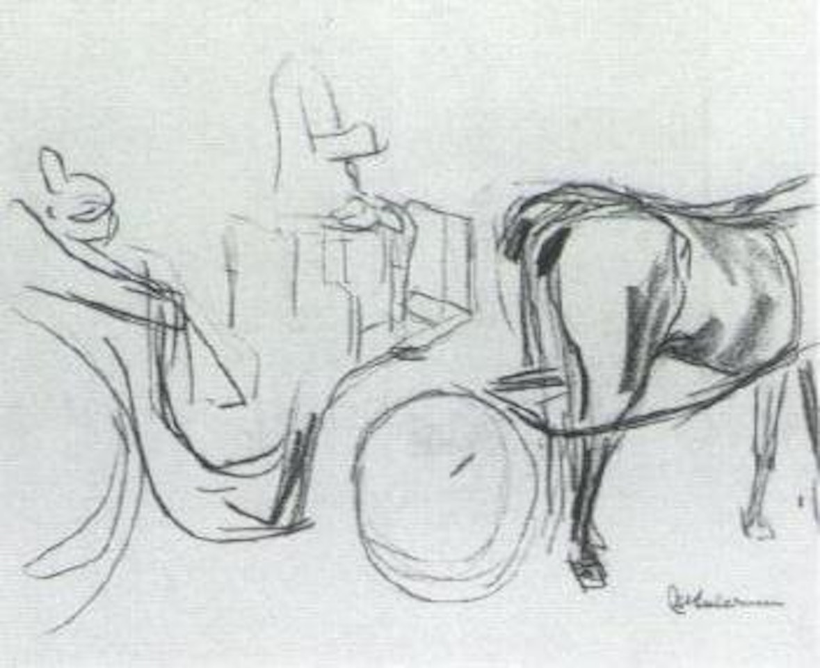 Study for Corso on Monte Pincio by Max Liebermann