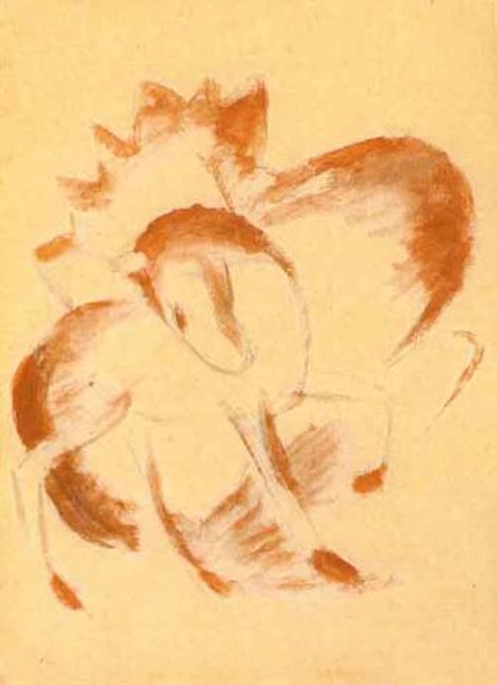 Red horse by Franz Marc