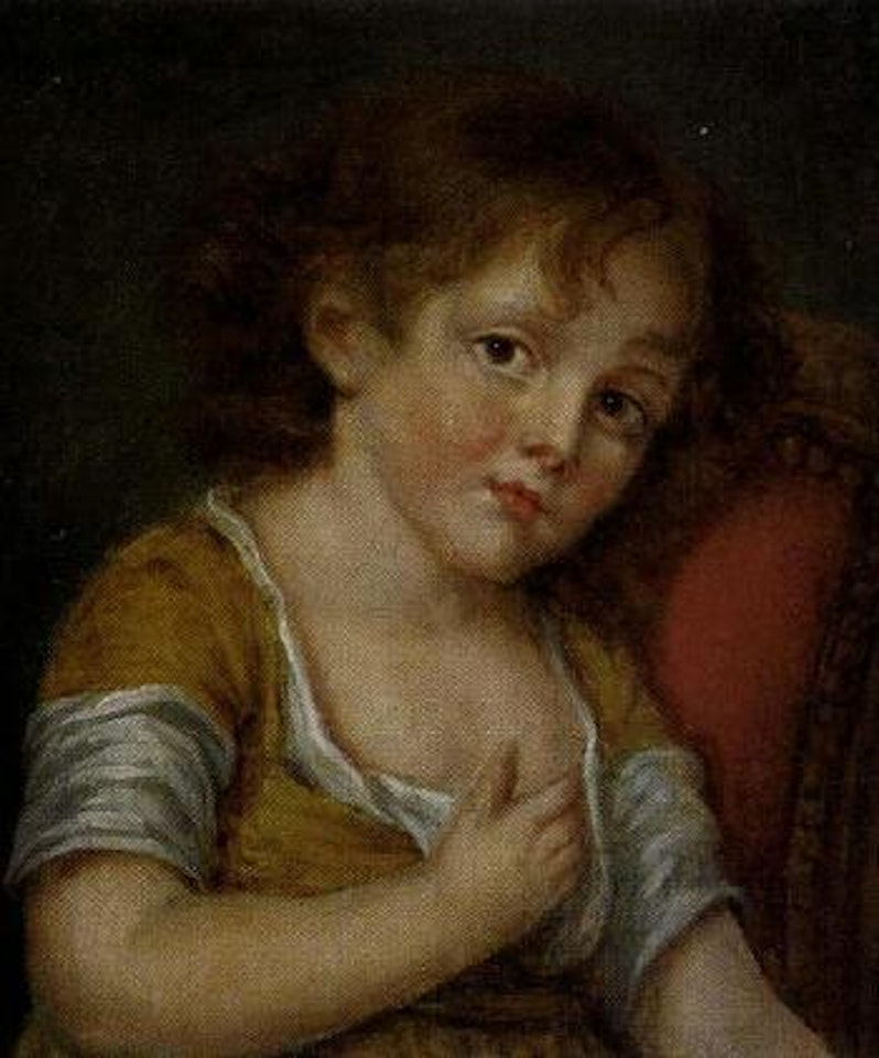 Portrait of little girl by Jean-Baptiste Greuze