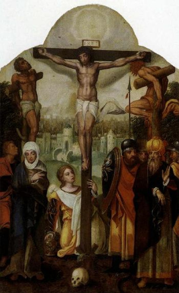 Crucifixion scene by Dutch School
