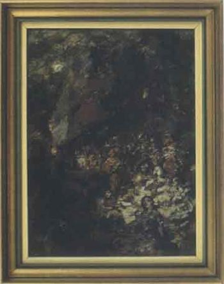 Party at night by Konstantin Alekseevich Korovin