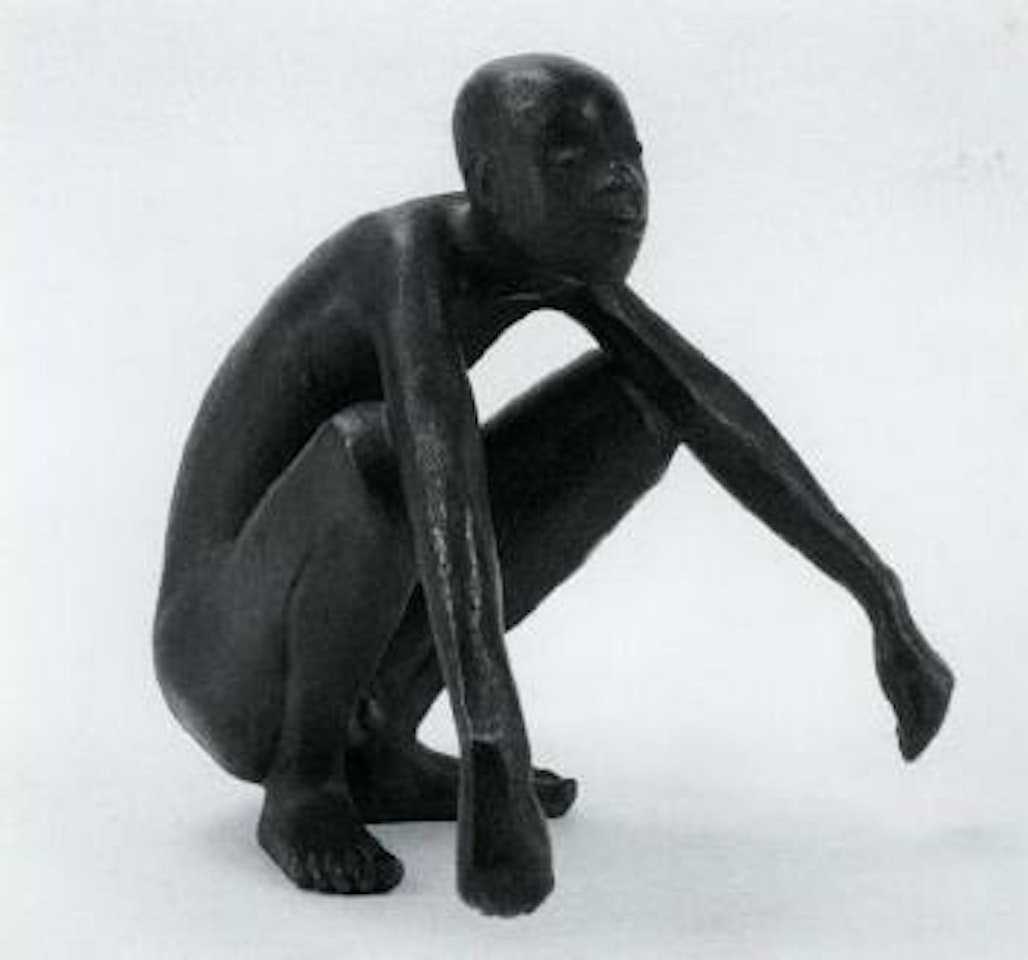 Squatting negro by Gerhard Marcks