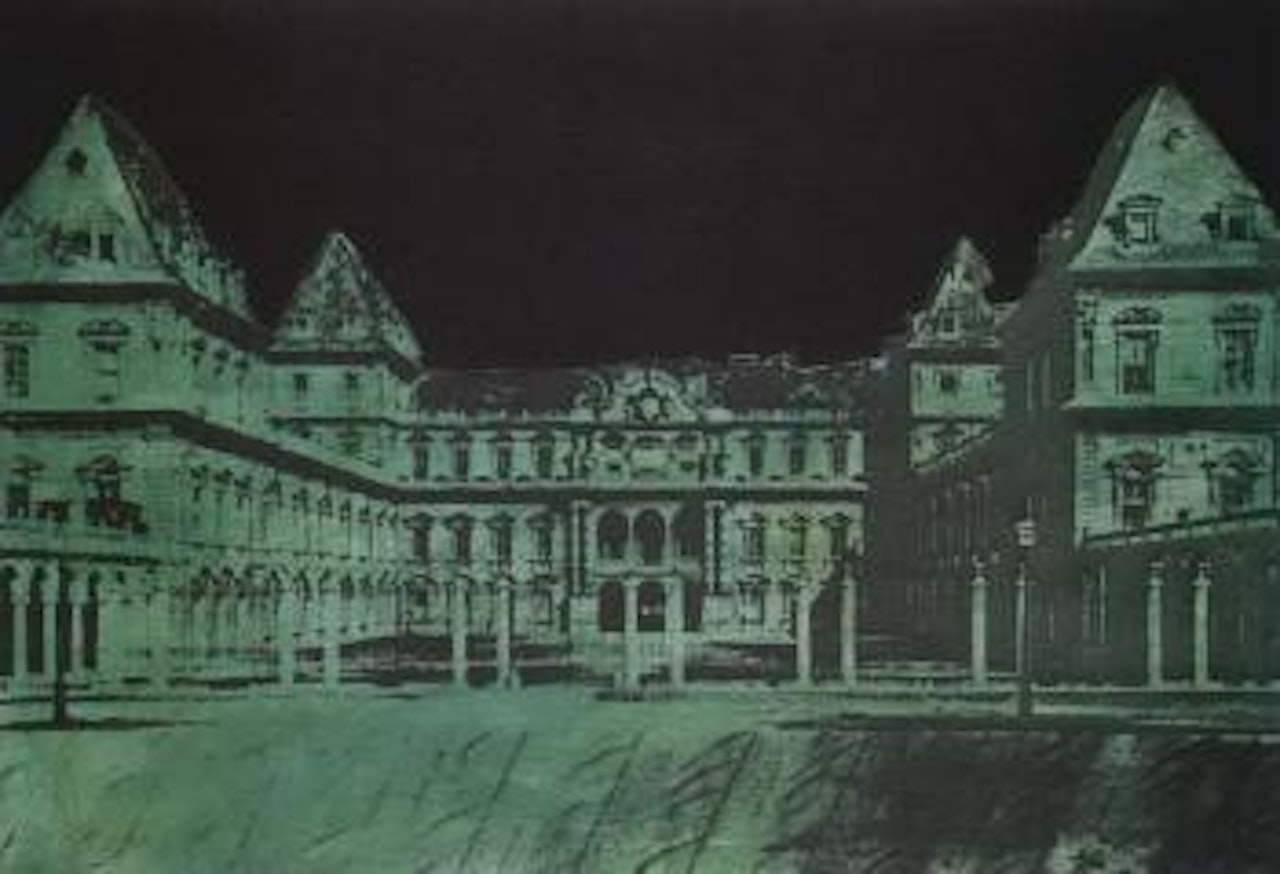 View of Italian square by Tano Festa