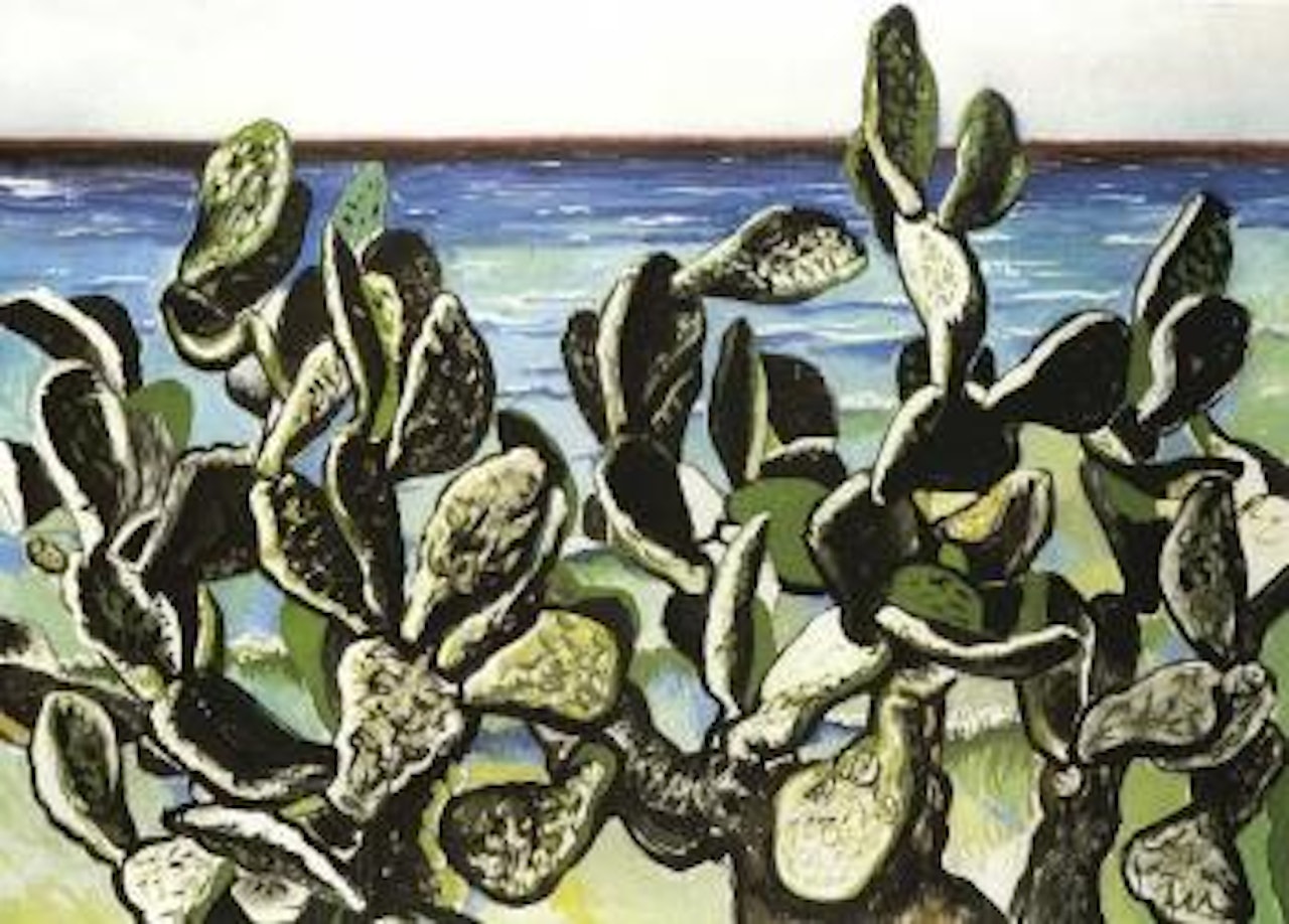 Sicilian coastal scene by Renato Guttuso