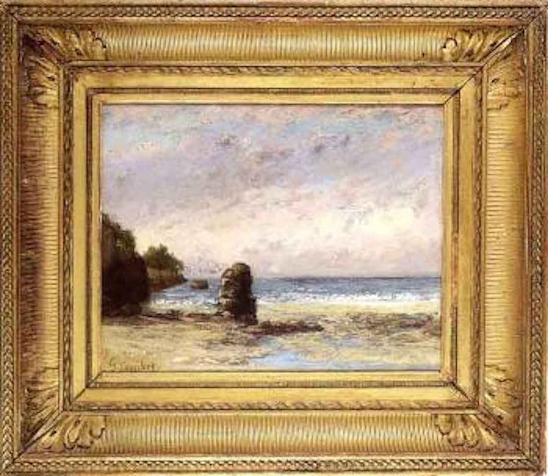 Falaises en Normandie by Gustave Courbet