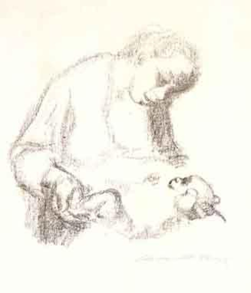 Young mother with infant by Kathe Kollwitz
