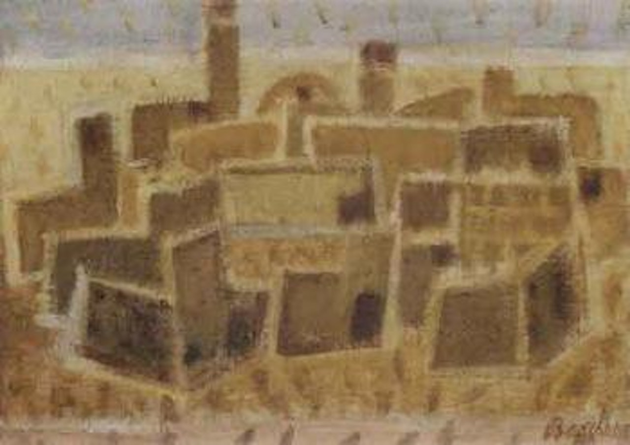 Tozeur city in the desert by Eduard Bargheer