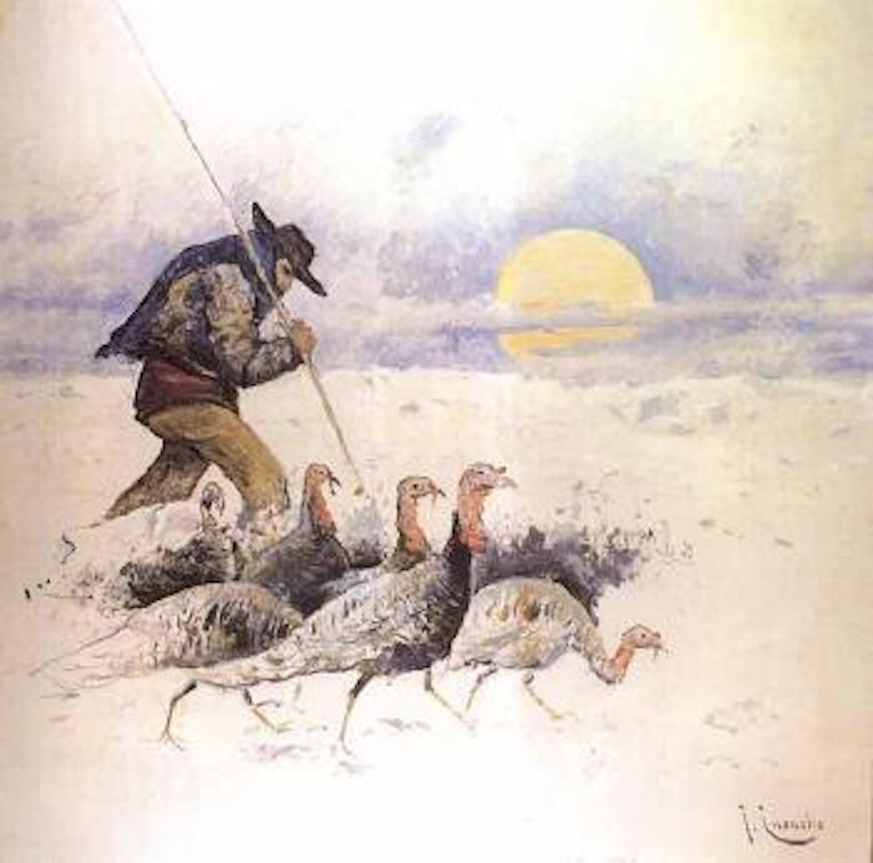 Turkeys by Jose Cusachs Y Cusachs