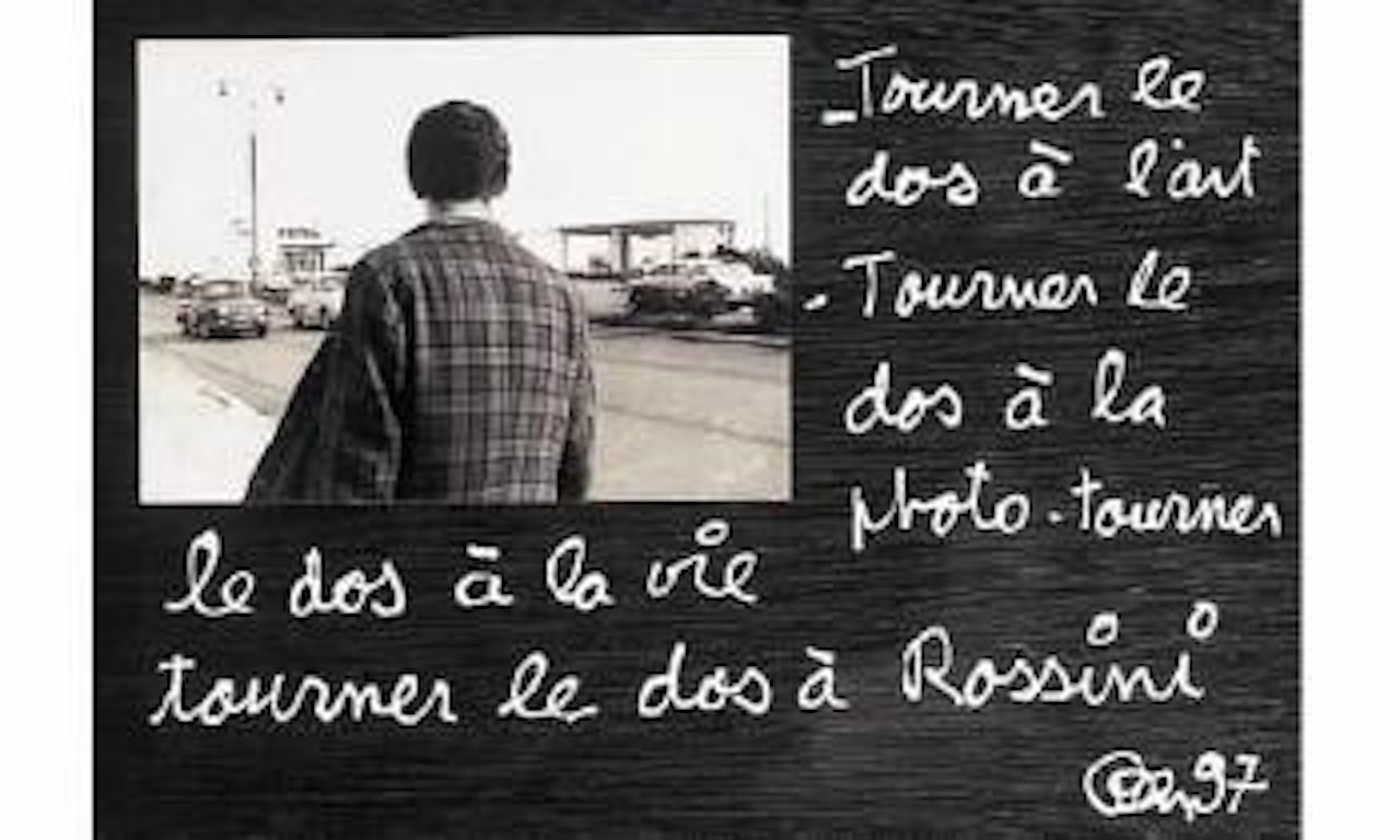 Tourne le dos a l'art by Ben Vautier