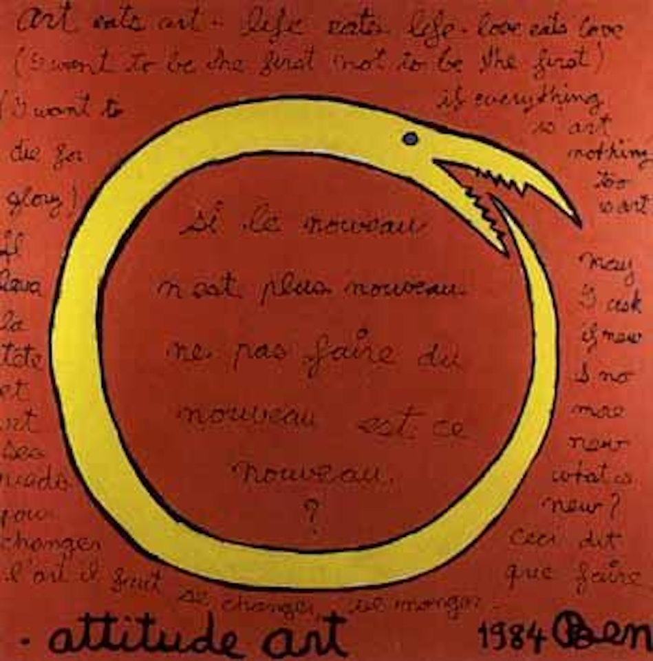 Attitude art by Ben Vautier
