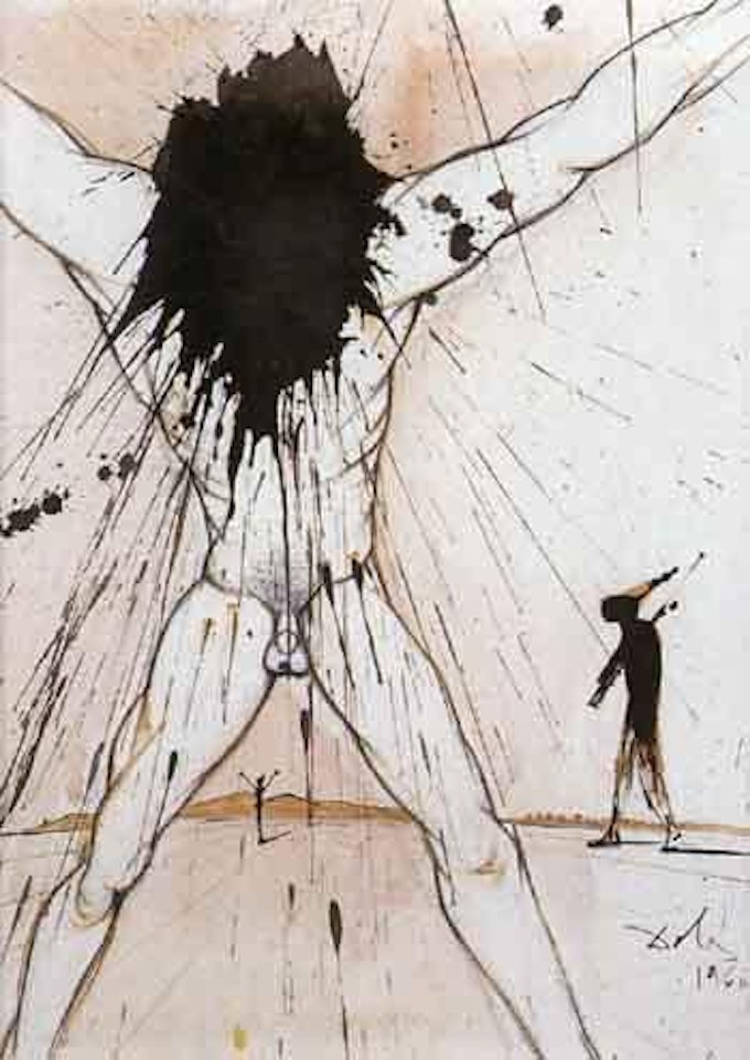 Composition aux personnages by Salvador Dali