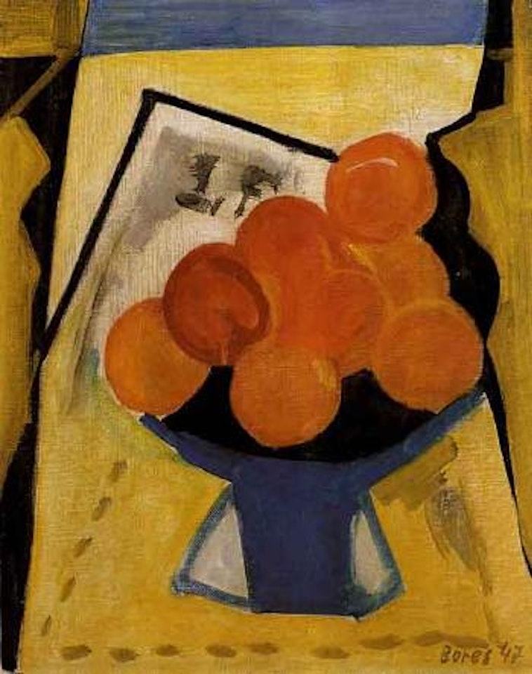 Nature morte a la coupe et aux oranges by Francisco Bores