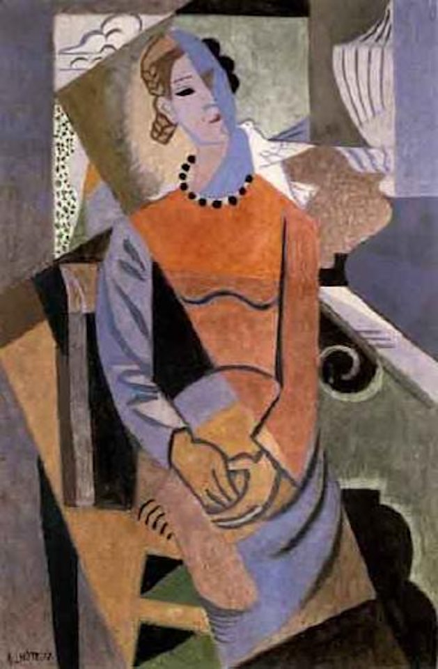 Femme assise a la colombe by André Lhote