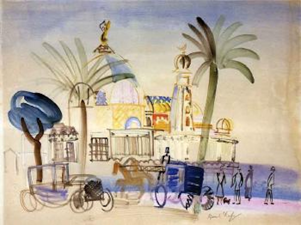 Le casino de Nice by Raoul Dufy