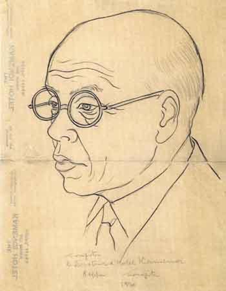 Le directeur d'hotel Kameroi Beppu by Leonard Tsuguharu Foujita