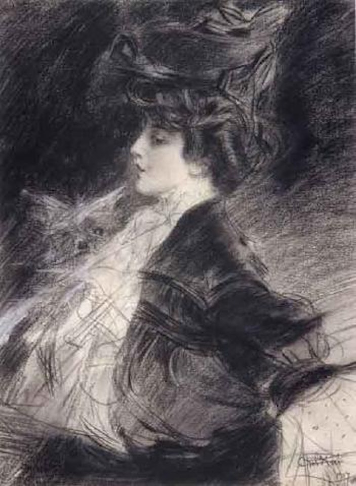 Elegante au chien by Giovanni Boldini