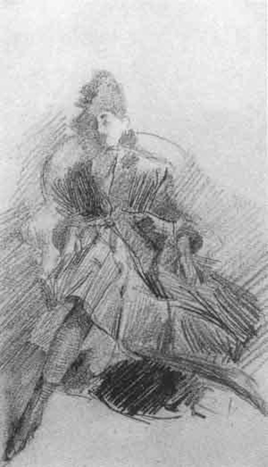 Elegante au fauteuil by Giovanni Boldini