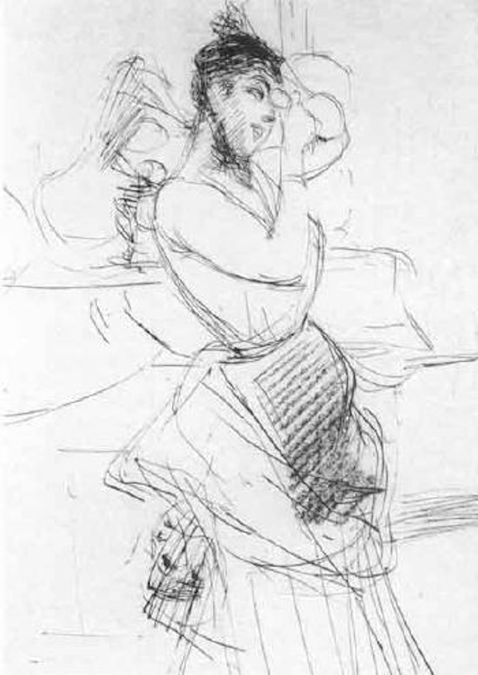 Elegante a la cheminee et au miroir by Giovanni Boldini