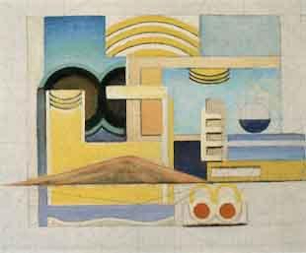 Untitled, unfinished abstract painting by Lawren Stewart Harris