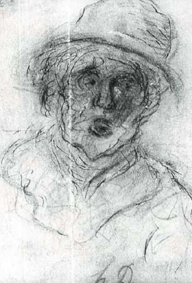 Figure with hat by Honoré Daumier