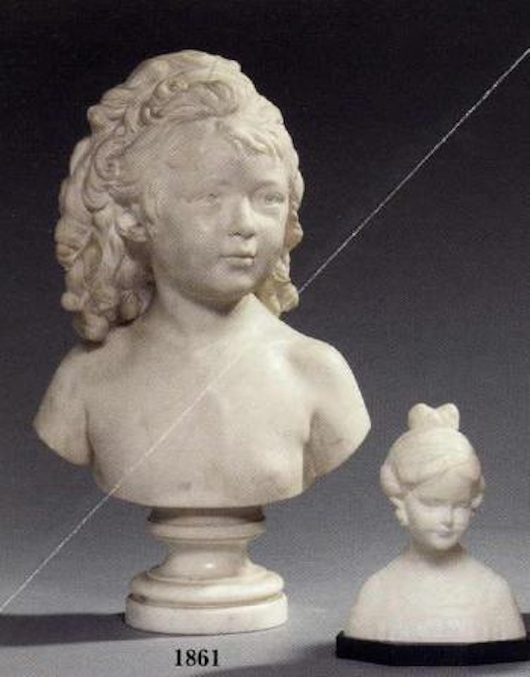 Bust of Sabine - the artist's daughter, aged four by Jean-Antoine Houdon