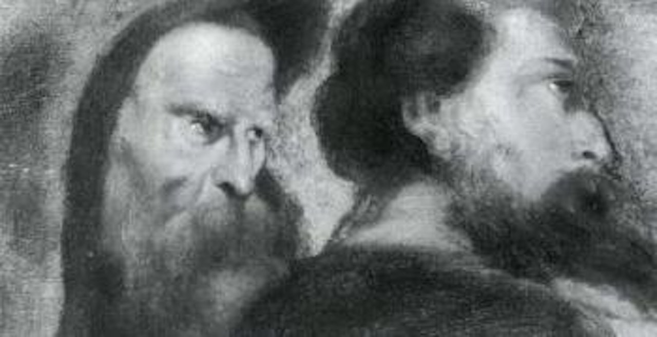 Two disciples in profile by Peter Paul Rubens