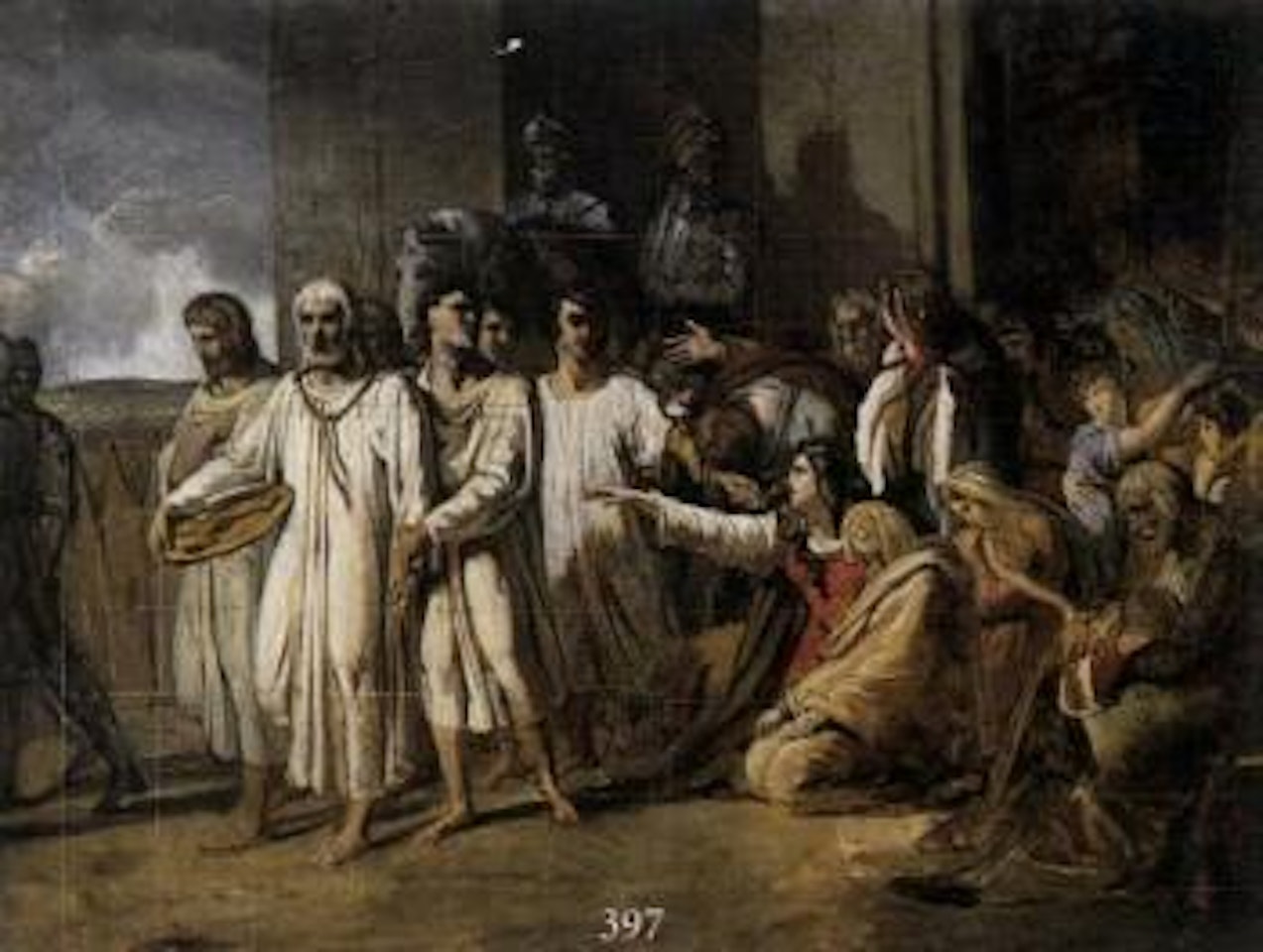 La lamentation du Christ - study by French School