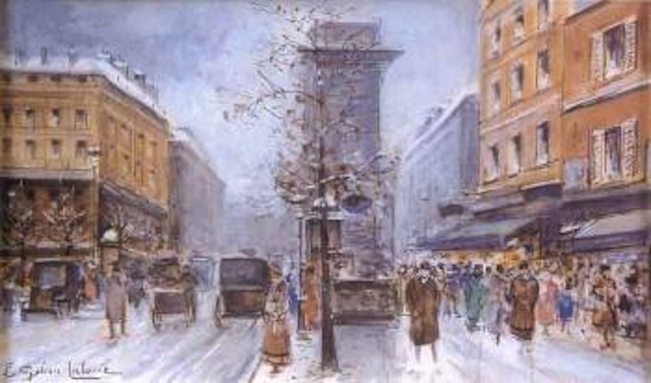 View of Paris by Eugene Galien-Laloue