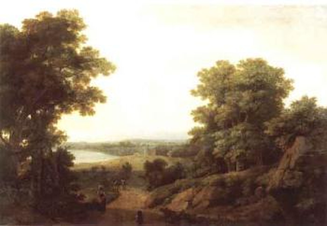 Classical landscape with foreground figures by Claude Lorrain