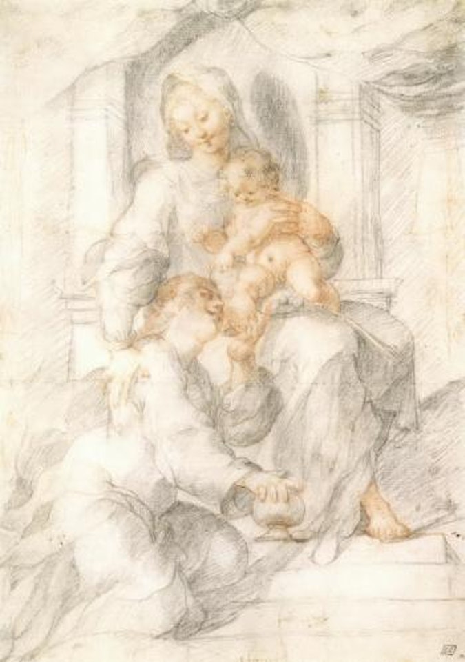 Madonna and child with Mary Magdalen by Joseph Heintz the Younger