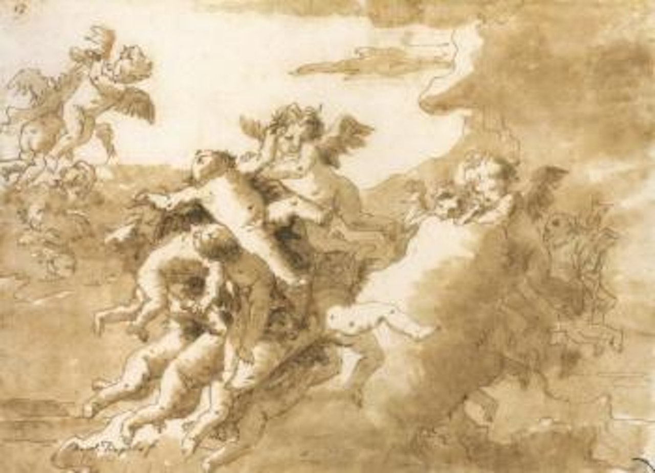 Putti among clouds by Giovanni Domenico Tiepolo