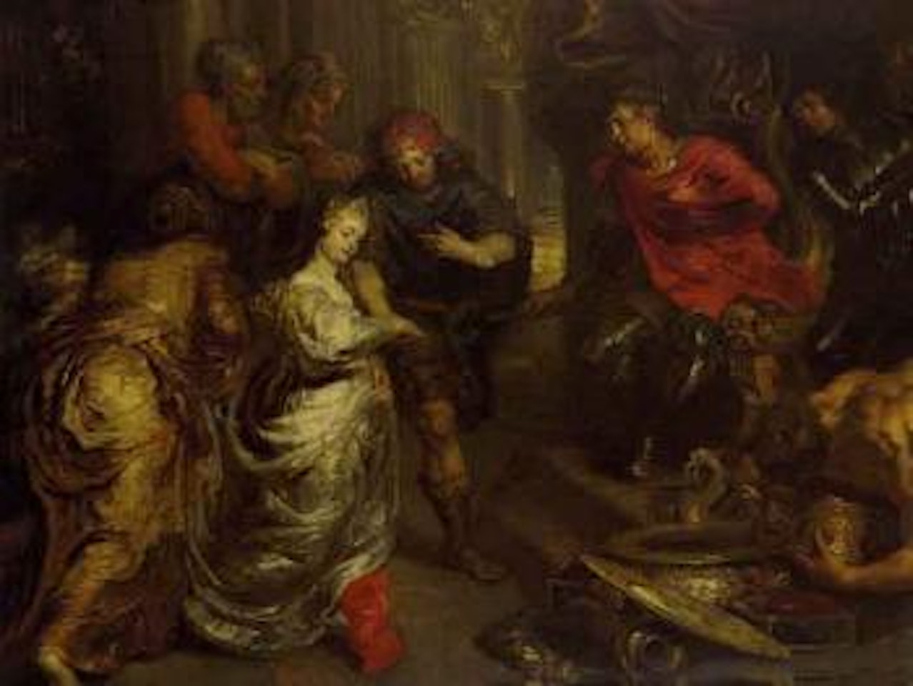 Esther et Assuerus by Flemish School