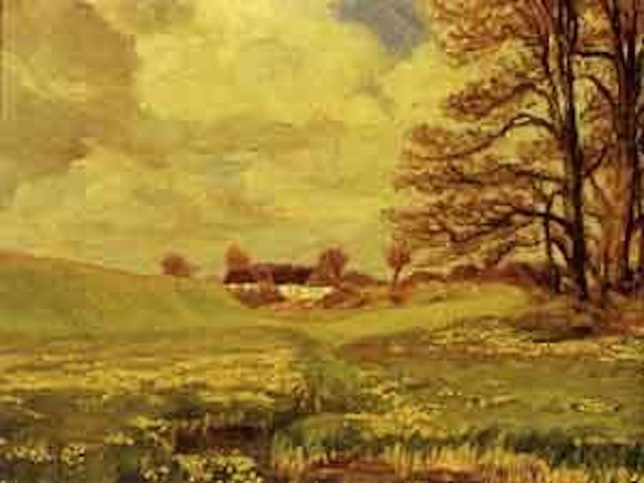 Stream entering Susa river at Herlufsholm by Hans Andersen Brendekilde