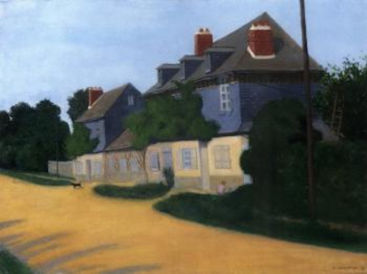 Les maisons sur la route by Félix Vallotton