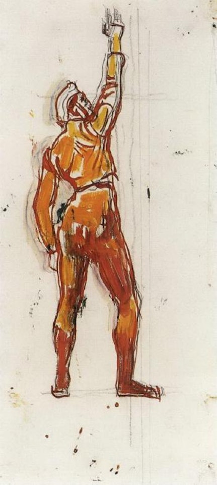 Person taking oath by Ferdinand Hodler