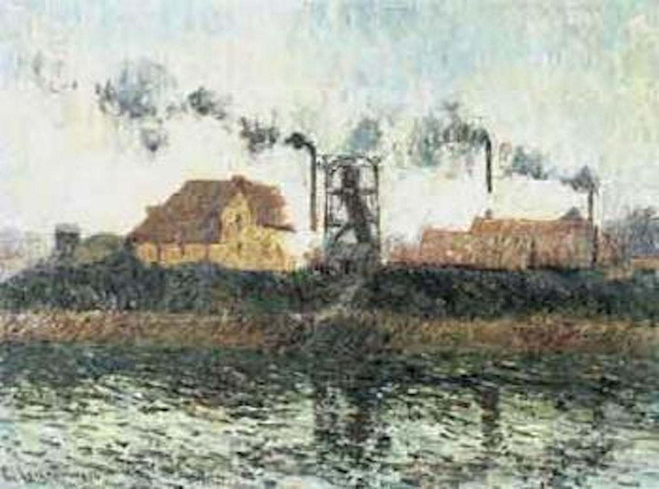 Bord de Seine, l'usine by Gustave Loiseau