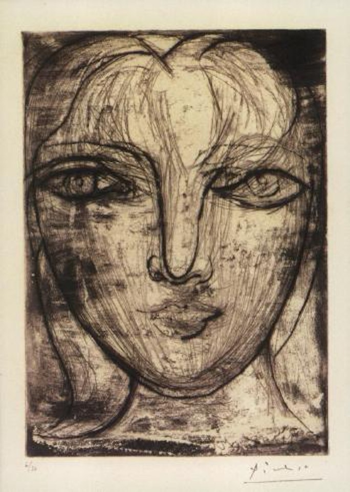 Tete de face by Pablo Picasso