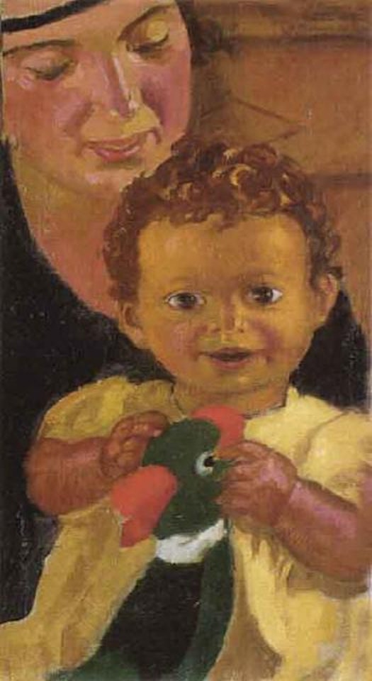 Portrait d'Agnes Humbert et de Pierre Sabbagh by Maurice Denis