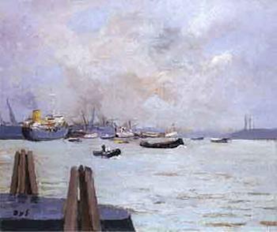 Le port de Rotterdam by Marcel Dyf