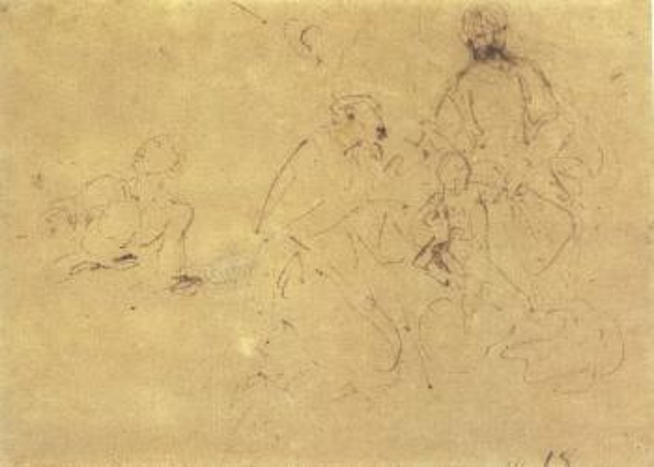 Studio per un vescovo davanti alla Madonna col Bambino by Giovanni Battista Tiepolo