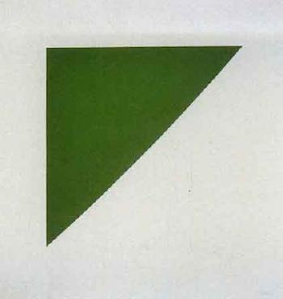 Green curve with radius of 20 by Ellsworth Kelly
