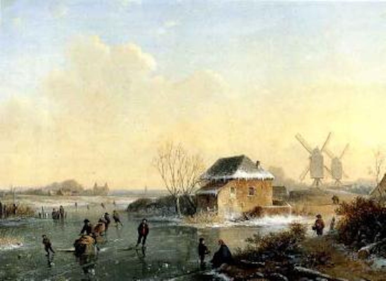 Pleasure of the ice by Dutch School