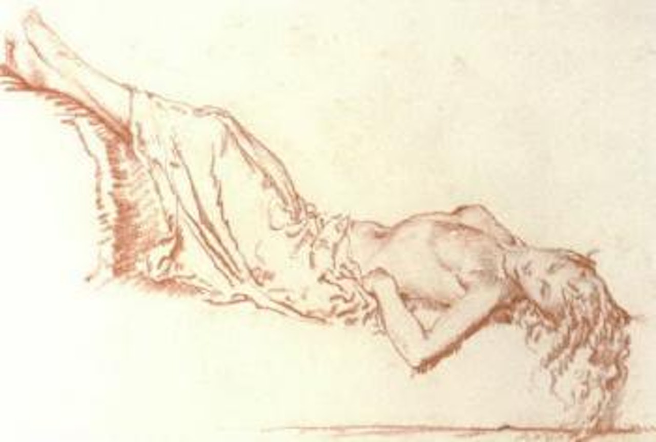 Casilda resting by William Russell Flint