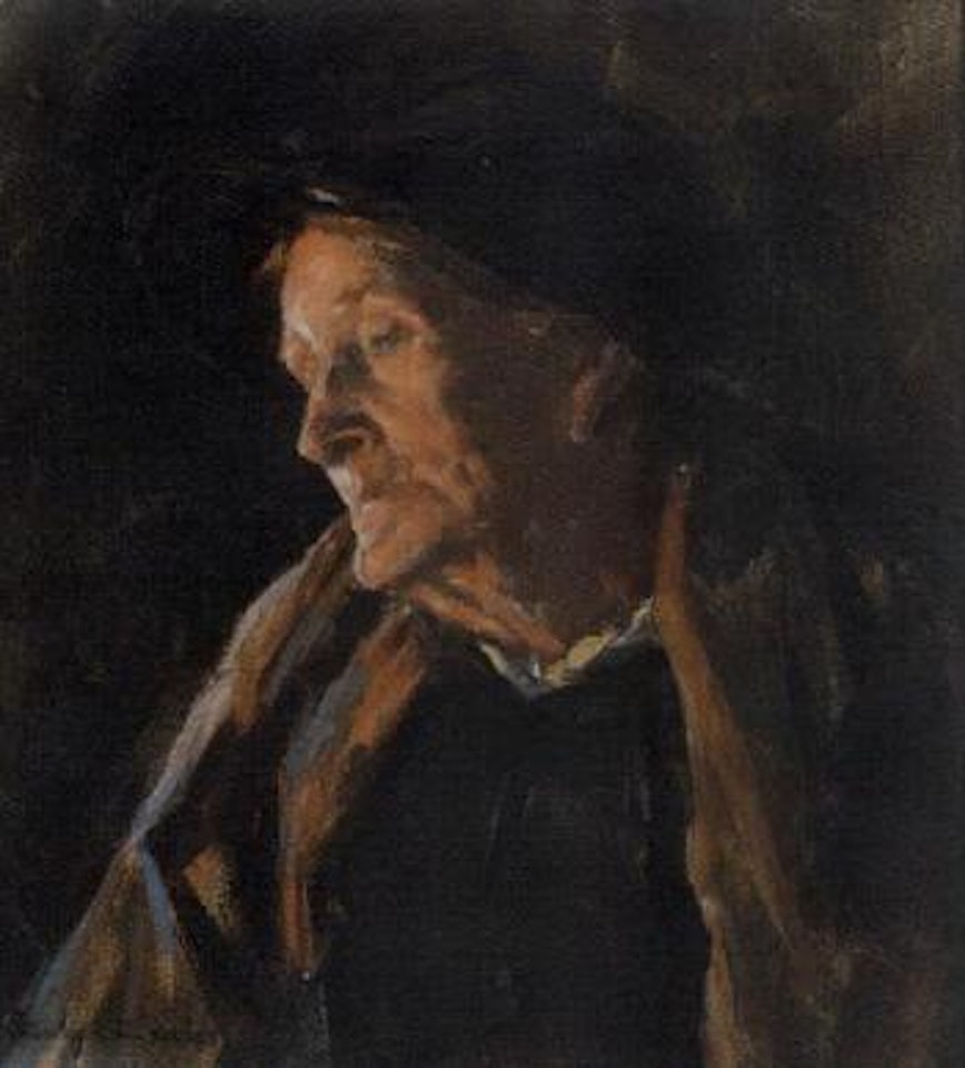 Portrait of an old lady by Stanhope Alexander Forbes